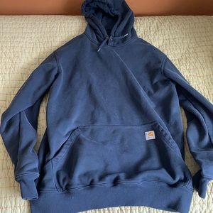 Navy blue carhartt hoodie